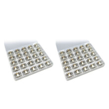 50 Pcs Metal Bobbins for Sewing Machine with Storage Box