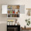 HOMCOM White Wall-Mounted Bathroom Cabinet 60x20x60cm 8
