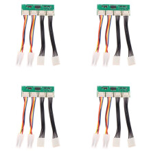 4X Emulador de Simulador de Ventilador Quadrado 4 Pinos 12V 4 em 1 Especial para S19k Pro Fan Spoofer Dummer