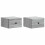VidaXL vidaXL Wall-Mounted Bedside Cabinet 2 pcs Grey Sonoma Engineered Wood 1