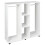 Open Wardrobe Double Shelf Organizer - White 1