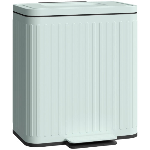 Dual 20L Kitchen Bin with Soft-Close Lid