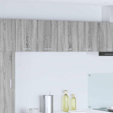 vidaXL Hanging Cabinet 2 pcs Grey Sonoma and White 60 x 31 x 40 cm