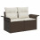 VidaXL vidaXL Gartensofa-set 9 stk. Braun [Synthetisch]: Poly Rattan 4