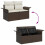 VidaXL vidaXL Gartensofa-set 9 stk. Braun [Synthetisch]: Poly Rattan 10