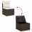 VidaXL vidaXL Gartensofa-set 9 stk. Braun [Synthetisch]: Poly Rattan 11