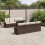 VidaXL vidaXL Gartensofa-set 9 stk. Braun [Synthetisch]: Poly Rattan 1