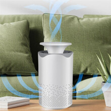 Purificateur D'Air 2 en 1 avec Veilleuse UV pour Bureau, Purificateur D'Air Silencieux avec Veilleuse