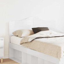 vidaXL Headboard Gloss White Engineered wood