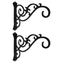 2 Crochets pour Suspendre des Jardinières Murales, des Paniers, des Supports de Jardinières et des Carillons Éoliens - Crochets et Étagères pour