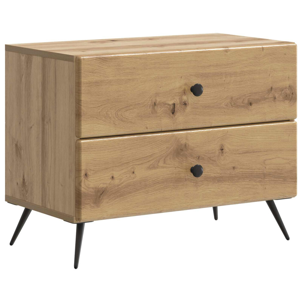 Vidaxl Bedside Cabinet Artisan Oak 62 X 34.5 X 47.5 Cm Engineered Wood