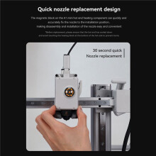 4X Hotend Kit for A1/A1 Fast Speed Hot End Assembly 0.4mm Hardened Steel Nozzle 3D Printer Parts