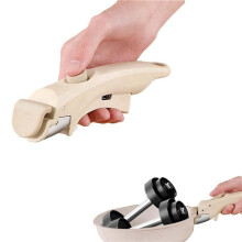 2 Manico Rimovibile per Pentole e Padelle, Clip Antiscottatura Universale, Manico per Pentola Staccabile Adatto A Tutte Le Pentole A