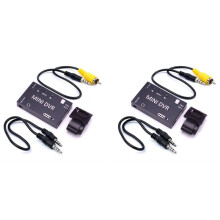 2X FPV-Recorder -FPV-DVR-Modul NTSC/PAL Umschaltbar Eingebauter Akku Video-Audio FPV-Recorder für RC-Modelle Racing(A)