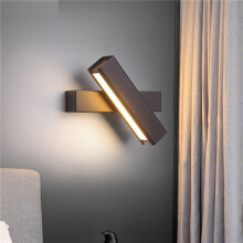 2X Lampe Murale de Chevet pour Chambre à Coucher, Lampe Murale Rotative, Lampe Murale pour Escaliers, Bureau, Chambre D'Amis, Couloir, A
