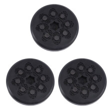 3X Ersättande Glidpuckar Glidblock för Skateboard Longboard Glidhandskar Runda Glidpuckar