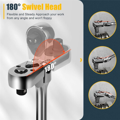 6 PCS Labor-Saving Ratchet Rotatable Multi-Purpose Screwdriver Screwdriver Set Hardware Tool Combination Screwdriver