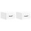 VidaXL vidaXL Wall-Mounted Bedside Cabinet with Drawer 2 pcs High Gloss White 1