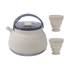 1.5L Household Travel Folding Kettle Portable Boiling Pot Travel Water Boiler Kitchen Water Kettle Leakproof