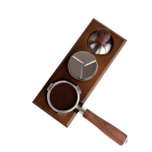 58,5 mm Koffietamper Koffieverdeler Gereedschap Walnoot Deksel Espresso Waterpas Geschikt voor Portafilter Espresso