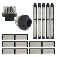 Filtri per Spruzzatori di Vernice Airless, Set di Filtri per Spruzzatori, Filtro per Collettore Della Pompa, Filtro per Tubo di Aspirazione, Accessori