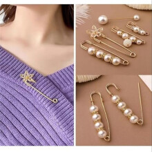 25 Broches de Perlas, Broches para Ropa de Mujer, Suéteres, Chal, Broches para Cárdigan, Broches para Vestidos y Faldas de Mujer