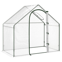 PVC Walk-In Greenhouse 180x100x168cm White