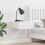 VidaXL vidaXL Bedside Table White 39 x 34 x 16.5 cm Solid pine wood 1