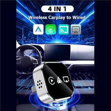4in1 Wireless CarPlay Adapter AI Box Airplay/Mirror Link/Android Auto/Carplay USB Dongle Car Intelligent System B
