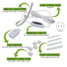 Sew Sewing Machine Light Strip,12inch USB LED Light Strip Dimmable,White Lights for ,Janome,Babylock US Plug