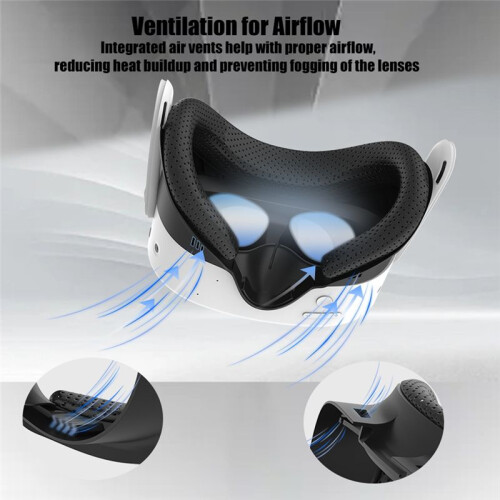 3 in 1 Face Interface Bracket voor Meta Quest 3S Face Cover VR Headset PU Leather Pad Face Interface Mask Accessoires