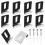 Kit da 10 Pezzi per Appendere Specchi Resistenti, Clip per Specchi Pesanti per Montaggio A Parete, Foro Singolo, Argento 1