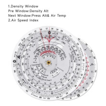 E6B-R2 4 Inch Diameter Circular Flight Computer, Flight Computer Calculator Standard Flight Training Student Use IFR VFR