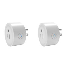 2X TUYA 20A Plug Zigbee Socket con Funzione di Monitoraggio 'Alimentazione e Controllo Vocale, Funziona con La Spina Degli Stati Uniti