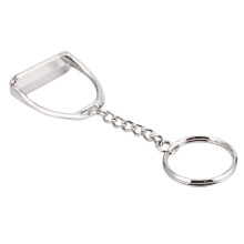 8Pcs Simple Elegant Design Western Stirrup Keychain Key Ring Hanger Tool for Men Women Bag Decoration Equestrian
