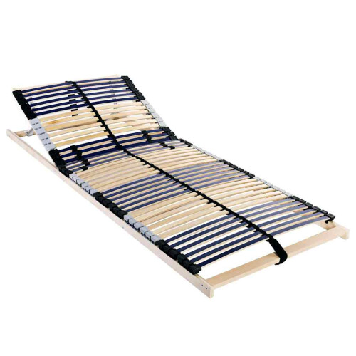 VidaXL vidaXL Slatted Bed Base Brown 90 x 190 cm Solid Beech Wood
