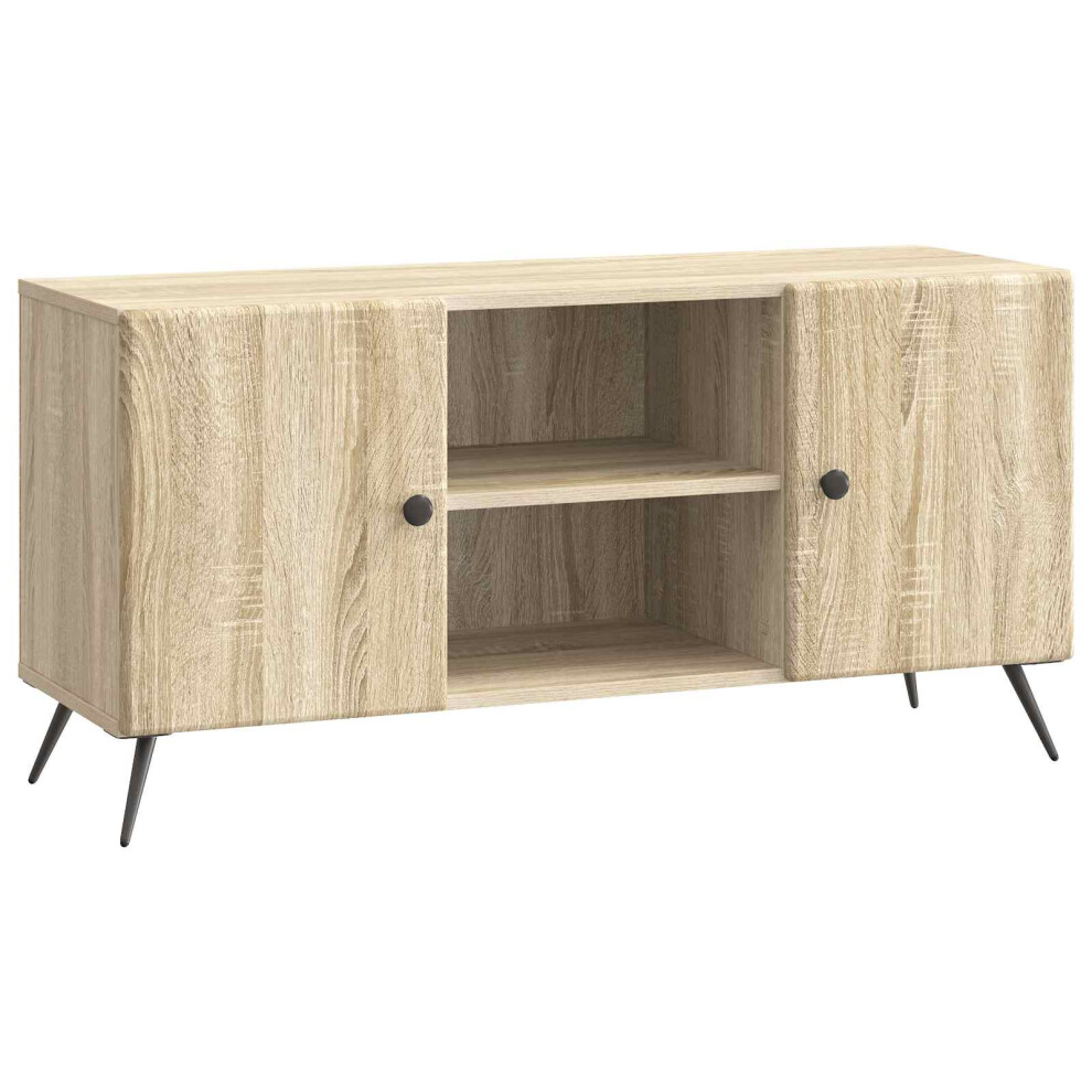 Vidaxl Tv Cabinet Sonoma Oak 102 X 34.5 X 50 Cm Engineered Wood