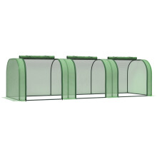 Mini Greenhouse with Zipped Doors, 295x100x80cm