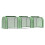 Mini Greenhouse with Zipped Doors, 295x100x80cm 1