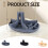 2pcs Silicone Drain Ice Cup Drying Rack Bottle Glass Drain Rack Shelf Gray 9