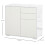 High Gloss White Sideboard with Push-Open Drawers 2