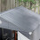 Aluminium & Plastic Wall Shed 7.9ft x 6.2ft Grey 7
