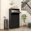 HOMCOM 3-Drawer Shoe Cabinet - Black 2