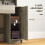 (Natural Wood, Engineered Wood) Wood-Effect Dressing Table & Stool Set with Storage 5