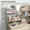 (Natural Wood, Engineered Wood) Wood-Effect Dressing Table & Stool Set with Storage 6