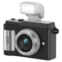 Retro CCD Camera 1080P HD Video Recording Digital Camera with Flash Portable Toy Camera Black