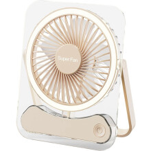 Ultra-Thin Desktop Fan Digital Display USB Charging Strong Wind Silent Card Style Fan Dormitory Small Fan A