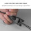 Fiber Optic Cable Stripper Practical Multi Functional Adjustable Blade Depth Fiber Optic Drop Cable Slitter for FTTH 5