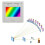 Transmission Diffraction Grating with Frame  Spectrophotometer Diffraction Grating Optical Teaching Experiment A 7