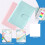 A6 Goal Planner PU Leather Storage Pouch Notebook Undated Weekly and Monthly Daily 6 Ring Activity Chart Planner A 5